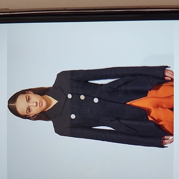 PROENZA SCHOULER TWEED ASYMMETRIC RUNWAY BLAZER COAT EUC UNWORN SIZE 8 - Picture 1 of 7